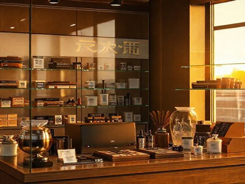 Stylized abstract representation of a character's emotional spectrum or psychological profile, using interwoven light patterns and subtle color gradients.